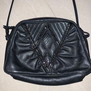 Vintage PANTERA Black Shoulder Bag / crossbody